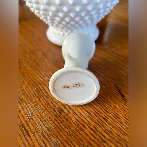 Vintage Numbered Mini White Hand Torch Candle Holder/Bud Vase - Picture 6 of 7